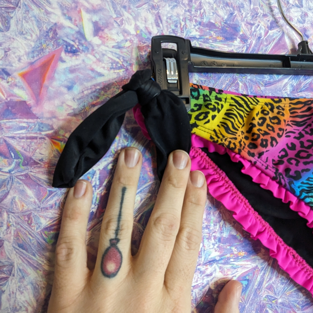 Rainbow Leopard Bikini Bottom - Picture 2 of 5